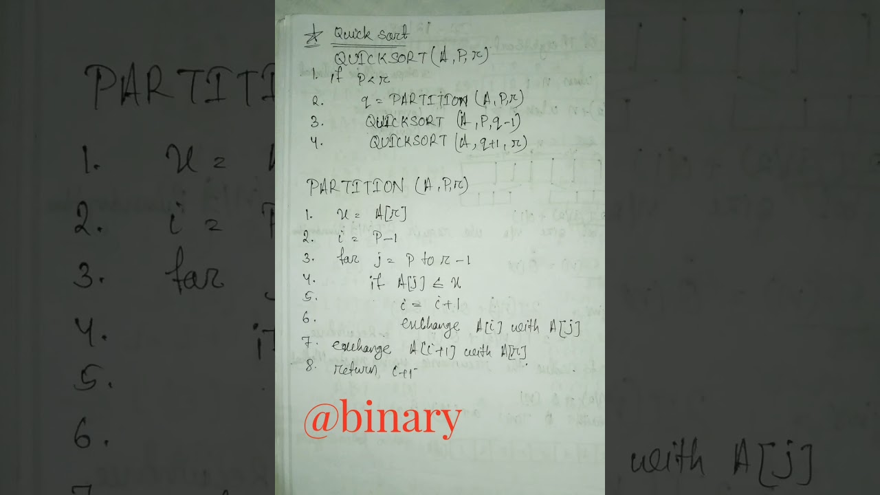 Quick sort algorithm || data structure|| computer science