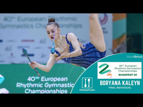 Boryana Kaleyn (BUL) - Mazas/Clubs - FINAL INDIVIDUAL - Budapest EC 2024