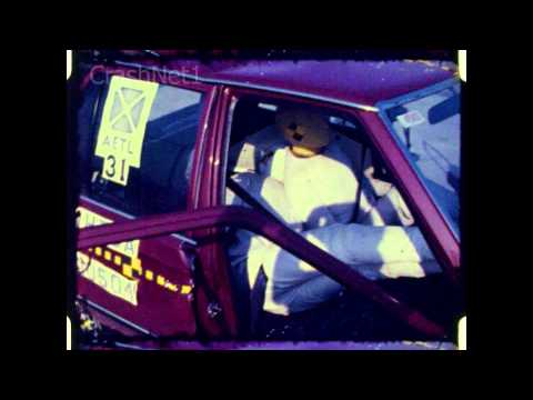 Thumbnail for Mazda GLC / 323 / Protege / Familia / Ford Laser | 1981 | Frontal Crash Test | NHTSA | CrashNet1 by Ford Laser