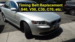 How to replace the timing belt on a P1 Volvo, S40, V50, C30, C70, etc., also Ford Focus ST - VOTD