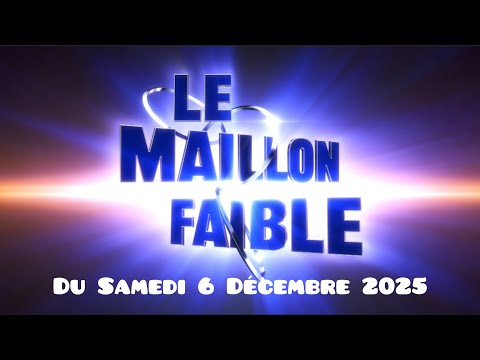 Le Maillon Faible 2025 (Olivier Minne) Émission du 6 décembre 2025 