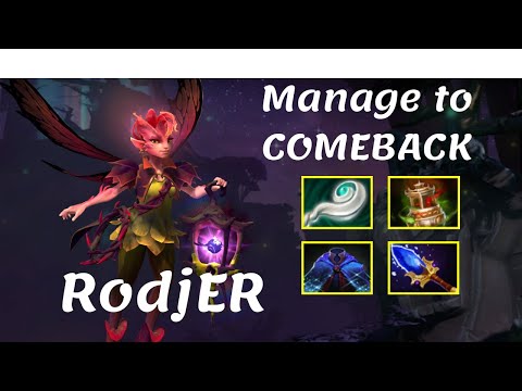 RodjER Dark Willow - How to Support & Manage to Comeback Full Gameplay Dota 2 7.22f