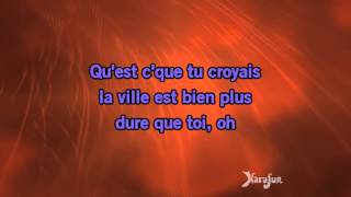Karaoké Qu'est-ce que tu croyais (Live à la Tour Eiffel) - Johnny Hallyday *