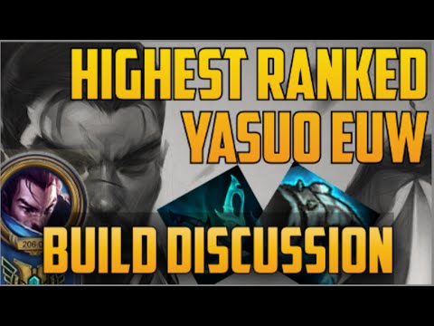HIGHEST RANKED EUW YASUO MAIN DISCUSSES HIS BUILD- 'Addict' (Top 50 Challenger)
