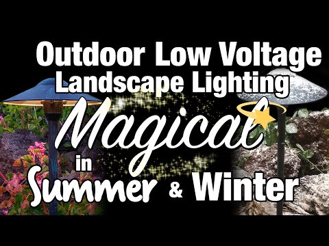 LED Low Voltage Outdoor Landscape Lighting - Magical in Summer & Winter