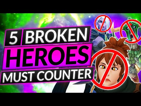 5 MOST BROKEN META HEROES and EASY WAYS to COUNTER Them - Dota 2 Guide