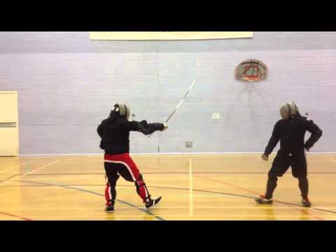 AHF Military sabre sparring Mike vs Nick 2