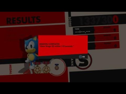 SONIC FORCES stage 22 within 110 seconds