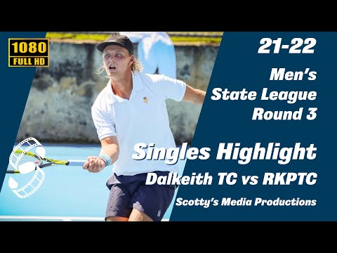 Singles Highlight/Men's State League Tennis Round 3  Dalkeith TC v Royal Kings Park TC