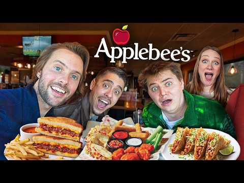 Tasting APPLEBEE’S For The First Time!!! The ENTIRE Menu!