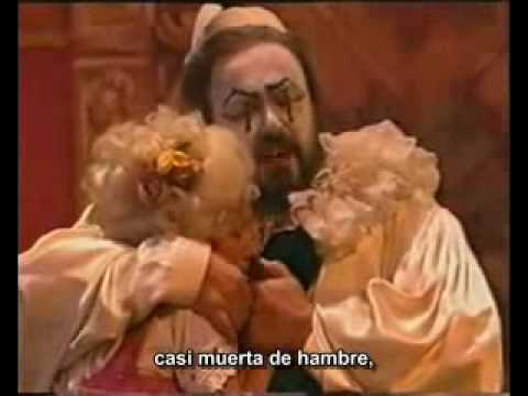 Luciano Pavarotti No Pagliaccio non son subtitulado