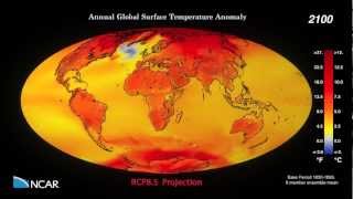 Annual CCSM4 Global Surface Temperature Anomaly, 1850-2100, RCP8.5 Pro