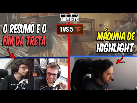 ALEMAO E FNTZY RESOLVENDO A TRETA, 1x5 INSANO DO CYBER, NESK DANDO BALA - MELHORES MOMENTOS LIVES R6