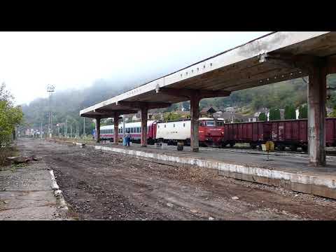 Sighișoara: R 3512 train (Teiuș – Sighișoara). Locomotive nr. 41-0387-1