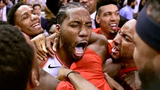 Kawhi Leonard Crazy Series Winning Buzzer Beater. Raptors vs 76ers Game 7