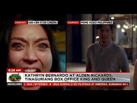 Kathryn Bernardo at Alden Richards, tinaguriang Box Office King and Queen #TedFailonandDJChaCha