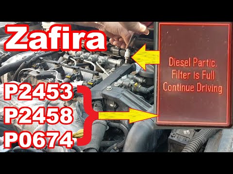 Vauxhall/Opel Zafira 2.0 CDTi DPF faults, no power... Fault finding and repair.