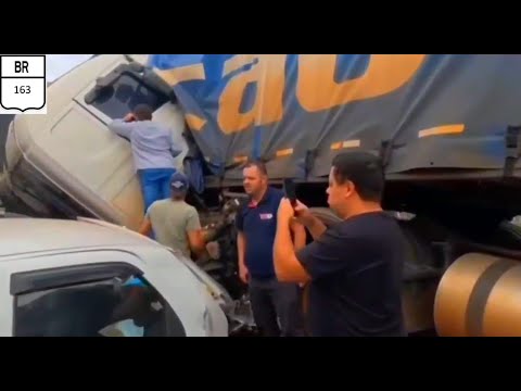 Acidente na BR 163,entre Santa Lúcia e Lindoeste PR.