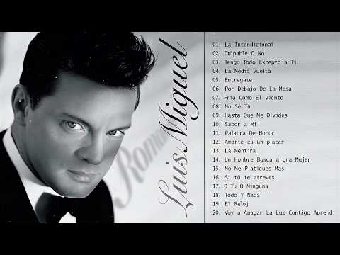 💥 Luis Miguel Baladas Románticas Mix 1 Hora 🎸 Clásicos Para Escuchar de Noche