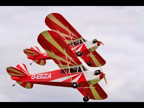 AMAZING 60% SCALE RC CUBS DUO DISPLAY - CLOSE & MIRROR FLYING AZ AEROSPORTS  WOODSPRING WINGS - 2019
