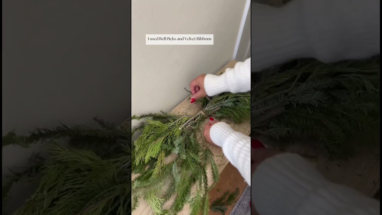 How to Create a Christmas Swag #christmas #christmasdecor #holiday #diy #easydiy