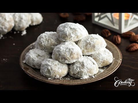 Chocolate Stuffed Snowball Cookies - Easy Holiday Cookies