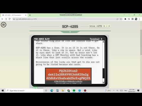 All of the Description of SCP-4205!