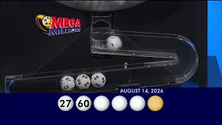 Mega Millions Drawing 08-14-2026