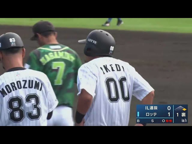 【みやざきPL】しぶとく運んだ!! マリーンズ・池田来翔 先制2点タイムリーヒット!! 2022年10月20日  千葉ロッテマリーンズ 対 四国アイランドリーグplus選抜