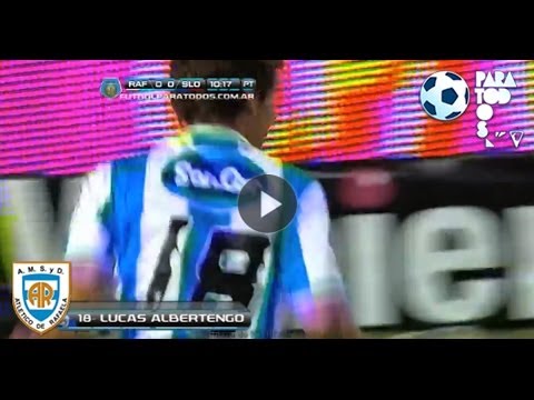 Gol de Albertengo. Rafaela 1 San Lorenzo 0. Fecha 17. Torneo Inicial 2013. Fútbol Para Todos