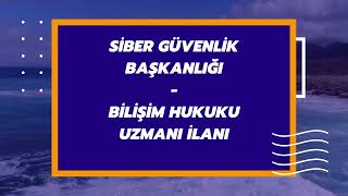 Yüksek Maaşlı Bilişim Hukuku Kariyer Fırsatı | Siber Güvenlik Başkanlı