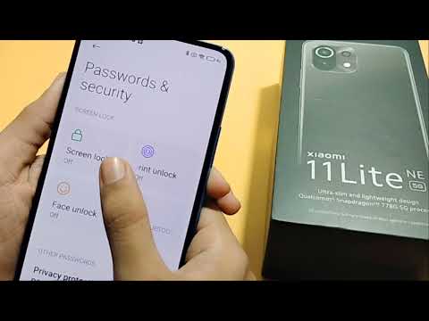 xiaomi 11 lite ne 5G screen lock setting | How to set screen lock | screen lock kaise lagaye