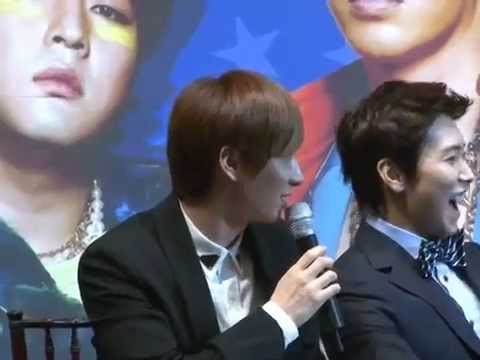 110804 Eunhyuk dance Mr. Simple @ Super Junior 5jib Mr. Simple PressCon