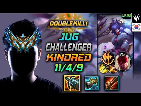 Challenger Jungle Kindred Build Kraken Slayer Conqueror - LOL KR 12.22