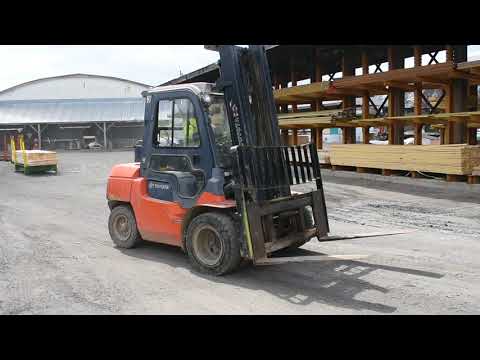 Toyota 7FGU35 LP Forklift, 6675 Hours, 7,000 lb Capacity, Hydraulic Scale, Dual Front Wheels