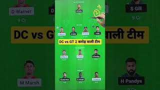 Delhi vs Gujarat Dream11 Team | DC vs GT Dream11 Team | DC vs GT Dream11 Prediction Today Match