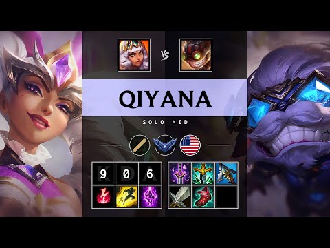 Qiyana Mid vs Ziggs: Perfect KDA, Legendary - NA Diamond Patch 14.24