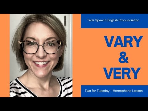 Part of a video titled How to Pronounce VERY & VARY - American English Homophone ...