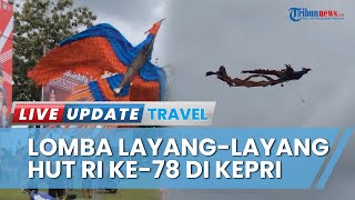 Kemeriahan HUT ke-78 RI di Dabo Singkep, Langit Dihiasi Berbagai Layang-layang Kreasi Warga