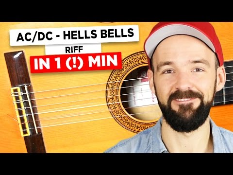 Gitarre lernen für Anfänger - AC/DC - Hells Bells - sehr einfach!!!