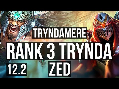 TRYNDA vs ZED (TOP) | Rank 3 Trynda, 9 solo kills | BR Challenger | 12.2