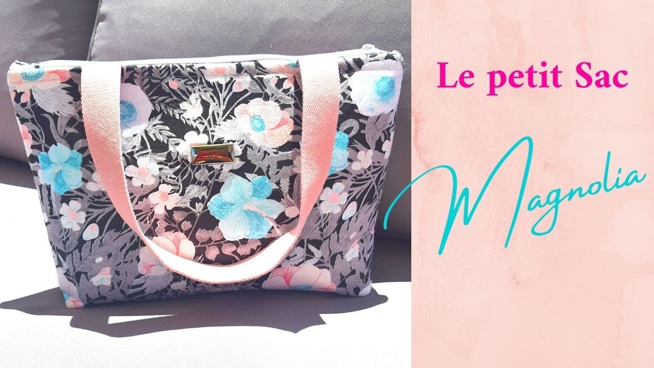 Tuto #diy facile : coudre un petit sac à main zippé super simple , Le Sac MAGNOLIA 😍