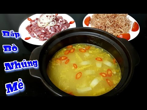 Bắp bò nhúng mẻ