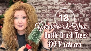 18 Ideas for Uncommon Ways to use Bottle Brush Trees for Festive Decor