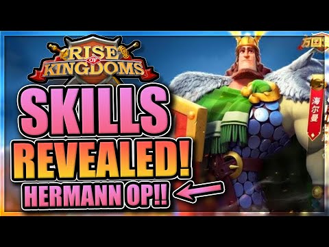All Skills Revealed [Hermann Prime revives Tomyris] Rise of Kingdoms