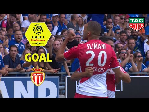 Goal Islam SLIMANI (11') / RC Strasbourg Alsace - AS Monaco (2-2) (RCSA-ASM) / 2019-20