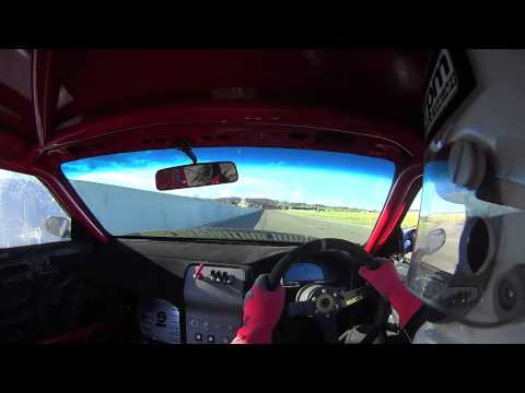 JET200 Ver4 - 200SX Time Attack Car - 1st Shakedown Wakefield - Helmet Cam