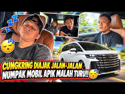 CUNGKRING TERLALU NYAMAN NAIK MOBIL VELLFIRE NYA BOS’E SAMPAI TIDUR NYENYAK!!😴🤤😭