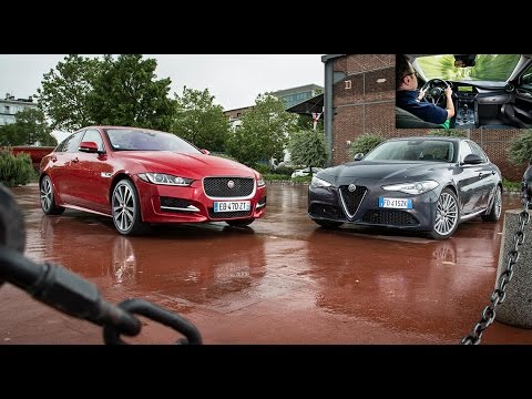 2016 Alfa Romeo Giulia vs Jaguar XE [COMPARATIF VIDEO] : les chaînons manquants