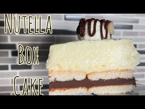 Nutella Box Cake |  Irma’s Sofra